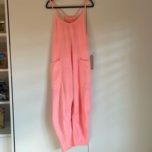 Free People Hot Shot Onesie. Size Medium. Color Guava Juice.